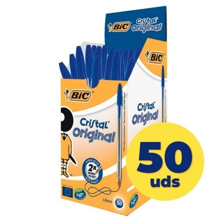 BIC Bolígrafo Cristal azul con punta de 1 mm BIC Bolígrafo Cristal azul con punta de 1 mm